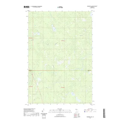 2019 Map of Drummond Lake, 2019 Print