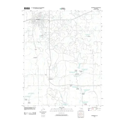 2010 Map of Drumright, 2010 Print