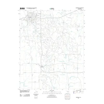 2012 Map of Drumright, 2012 Print