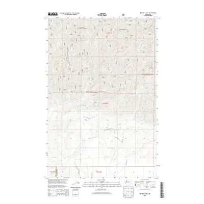 2014 Map of Dry Bed Lakes, 2014 Print