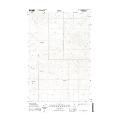 2017 Map of Dry Blood Creek East, 2017 Print