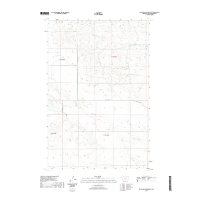 2020 Map of Dry Blood Creek West, 2020 Print