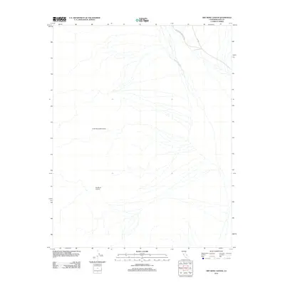 2012 Map of Dry Bone Canyon, 2012 Print