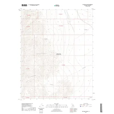 2018 Map of Dry Bone Canyon, 2018 Print