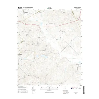 2014 Map of Dry Branch, 2014 Print
