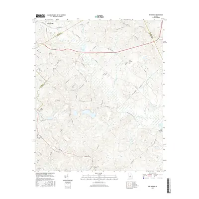 2017 Map of Dry Branch, 2017 Print