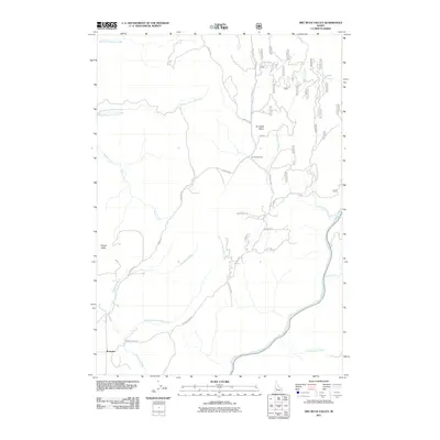 2011 Map of Dry Buck Valley, 2011 Print