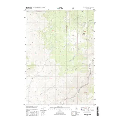 2017 Map of Dry Buck Valley, 2017 Print