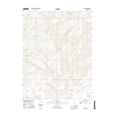 2017 Map of Dry Canyon, 2017 Print