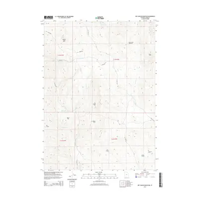 2014 Map of Dry Canyon Mountain, 2014 Print