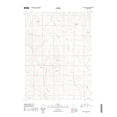2020 Map of Dry Canyon Mountain, 2020 Print