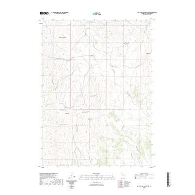 2023 Map of Dry Canyon Mountain, 2023 Print