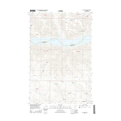 2014 Map of Dry Coulee, 2014 Print