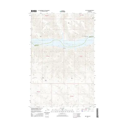 2017 Map of Dry Coulee, 2017 Print