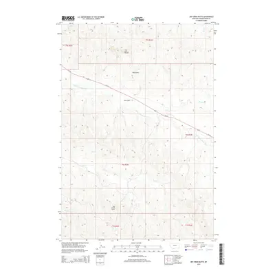 2014 Map of Dry Creek Butte, 2014 Print