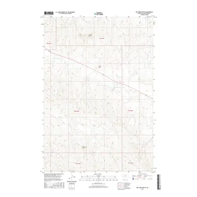 2017 Map of Dry Creek Butte, 2017 Print
