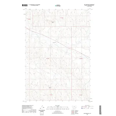 2020 Map of Dry Creek Butte, 2020 Print