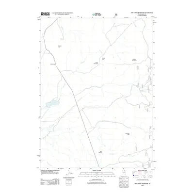 2012 Map of Dry Creek Reservoir, 2012 Print