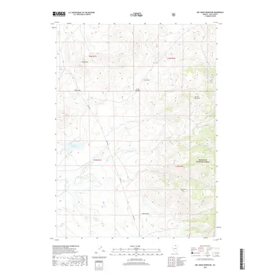 2018 Map of Dry Creek Reservoir, 2018 Print