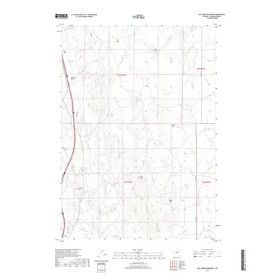 2017 Map of Dry Creek Reservoir, 2017 Print