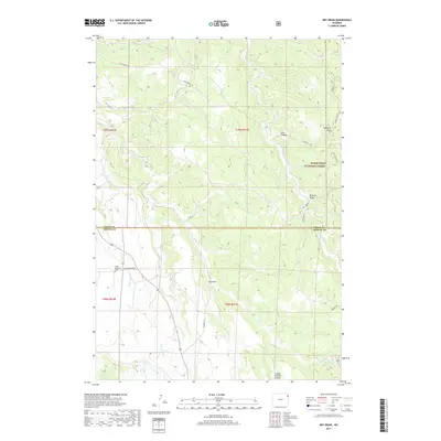 2017 Map of Dry Draw, 2017 Print