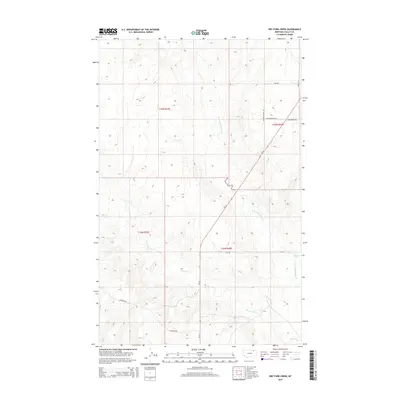 2014 Map of Dry Fork Creek, 2014 Print