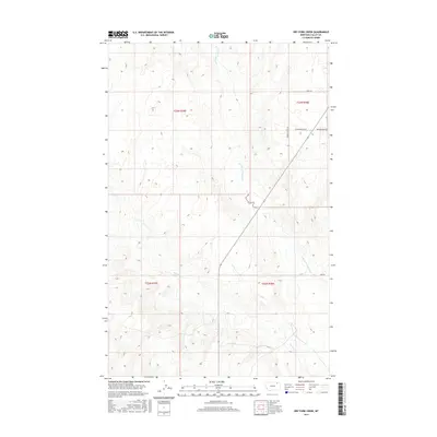 2017 Map of Dry Fork Creek, 2017 Print