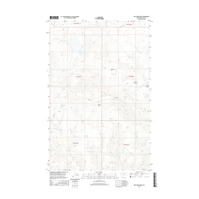 2017 Map of Dry Fork Ridge, 2017 Print