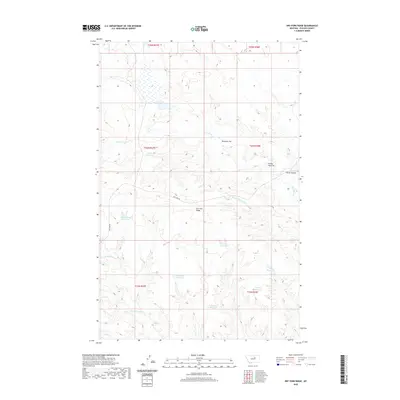 2020 Map of Dry Fork Ridge, 2020 Print