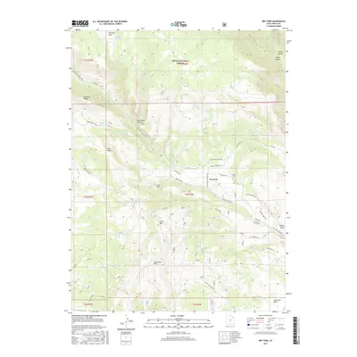 2017 Map of Dry Fork, 2017 Print