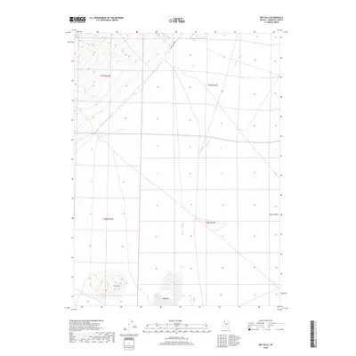 2018 Map of Dry Hills, 2018 Print