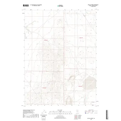 2018 Map of Dry Hills North, 2018 Print