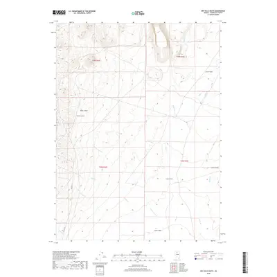 2018 Map of Dry Hills South, 2018 Print