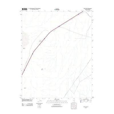 2012 Map of Dry Lake, 2012 Print