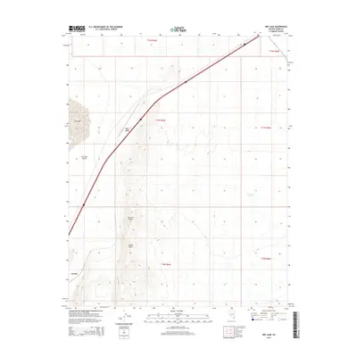 2014 Map of Dry Lake, 2014 Print