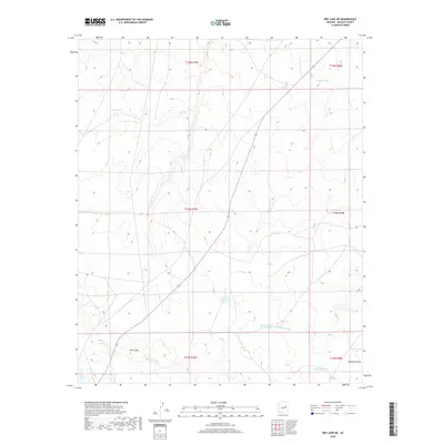 2018 Map of Dry Lake NE, 2018 Print