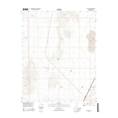 2014 Map of Dry Lake NW, 2014 Print