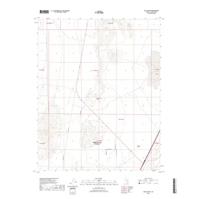2018 Map of Dry Lake NW, 2018 Print