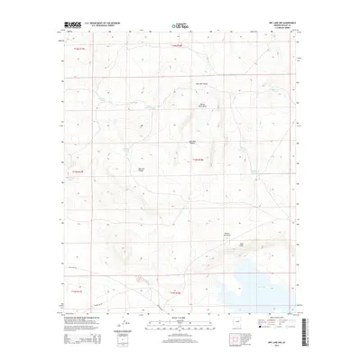 2014 Map of Dry Lake NW, 2014 Print