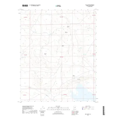 2018 Map of Dry Lake NW, 2018 Print