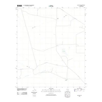 2010 Map of Dry Lake, 2010 Print