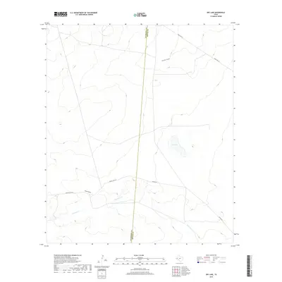 2019 Map of Dry Lake, 2019 Print