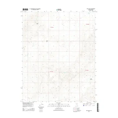 2014 Map of Dry Lake SE, 2014 Print
