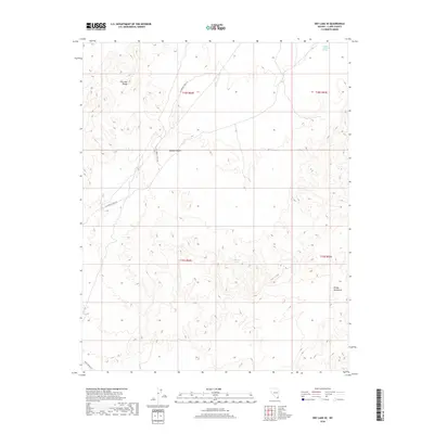 2018 Map of Dry Lake SE, 2018 Print