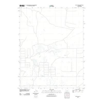 2010 Map of Dry Lakes, 2010 Print