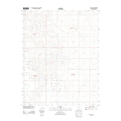2013 Map of Dry Lakes, 2013 Print