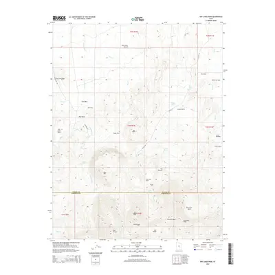 2014 Map of Dry Lakes Peak, 2014 Print