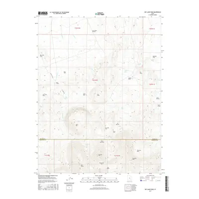 2017 Map of Dry Lakes Peak, 2017 Print