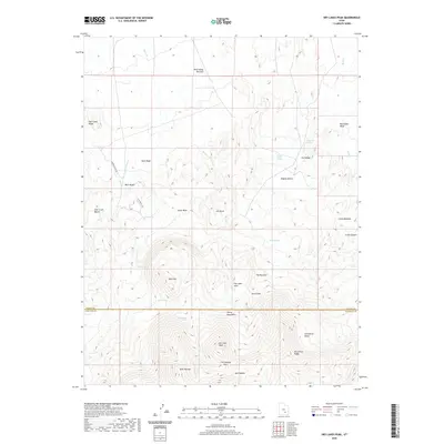 2020 Map of Dry Lakes Peak, 2020 Print