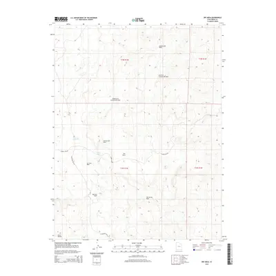 2014 Map of Dry Mesa, 2014 Print